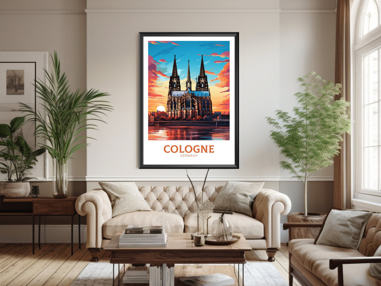 Cologne Print | Cologne Illustration | Cologne Wall Art | Cologne Poster | Cologne Print Design | Cologne Print | Cathedral Print ID 616