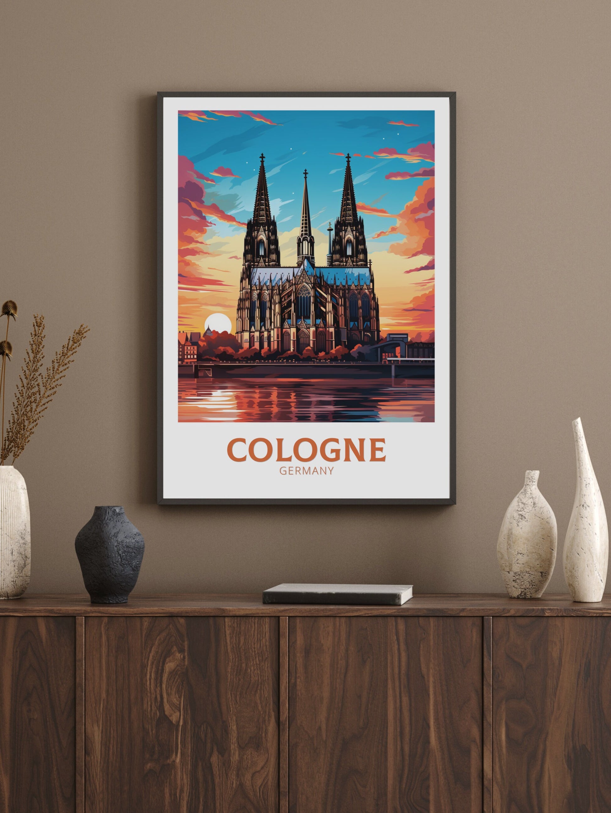 Cologne Print | Cologne Illustration | Cologne Wall Art | Cologne Poster | Cologne Print Design | Cologne Print | Cathedral Print ID 616