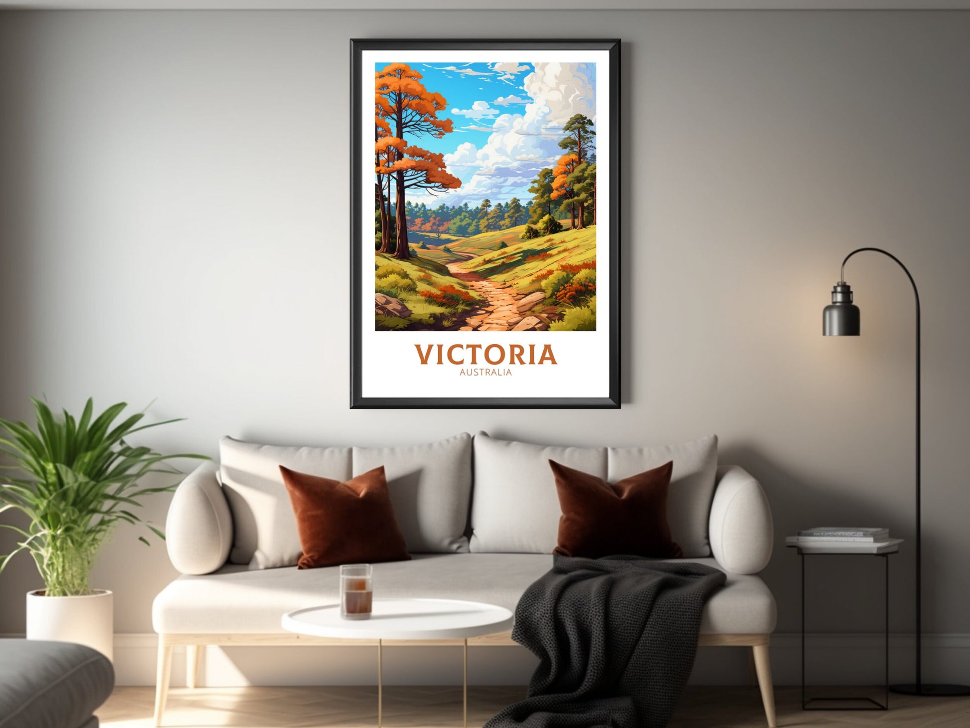 Victoria Australia Poster | Victoria Print | Victoria Illustration | Victoria Print | Victoria Australia Wall Art | Victoria Poster ID 623