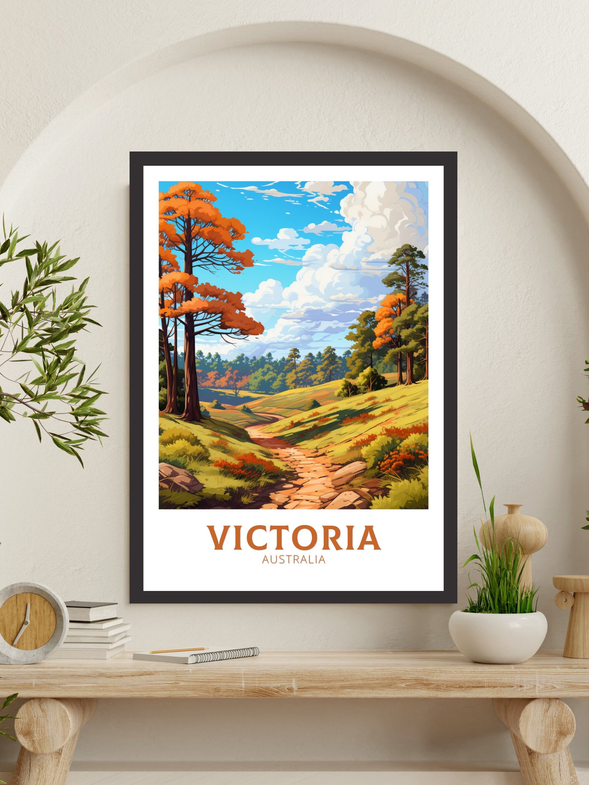 Victoria Australia Poster | Victoria Print | Victoria Illustration | Victoria Print | Victoria Australia Wall Art | Victoria Poster ID 623