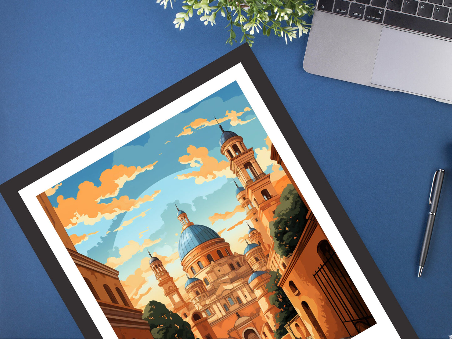 Cordoba Poster | Cordoba Travel Print | Cordoba Illustration | Cordoba Wall Art | Spain Poster | Cordoba Spain Painting | ID 625