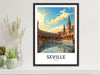 Seville Travel Poster | Seville Illustration | Seville Wall Art | Spain Poster | Seville Poster Design | Seville Spain Painting | ID 626