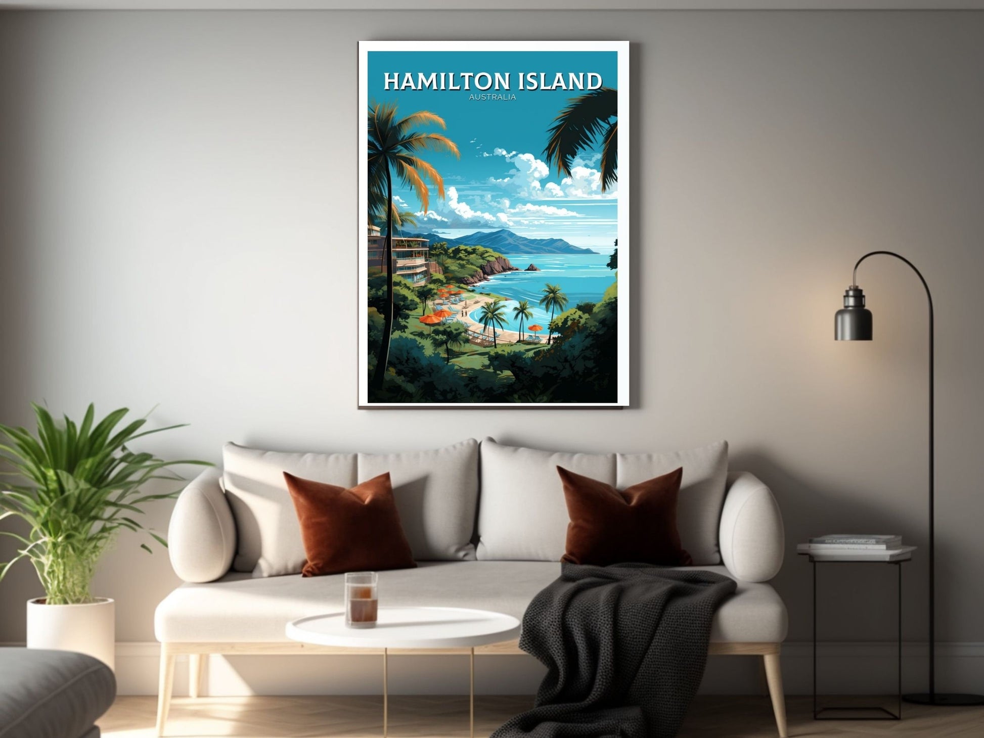 Hamilton Island Poster | Hamilton Island Travel Print | Australia Print | Australia Poster | Queensland Poster | Island Print | ID 632