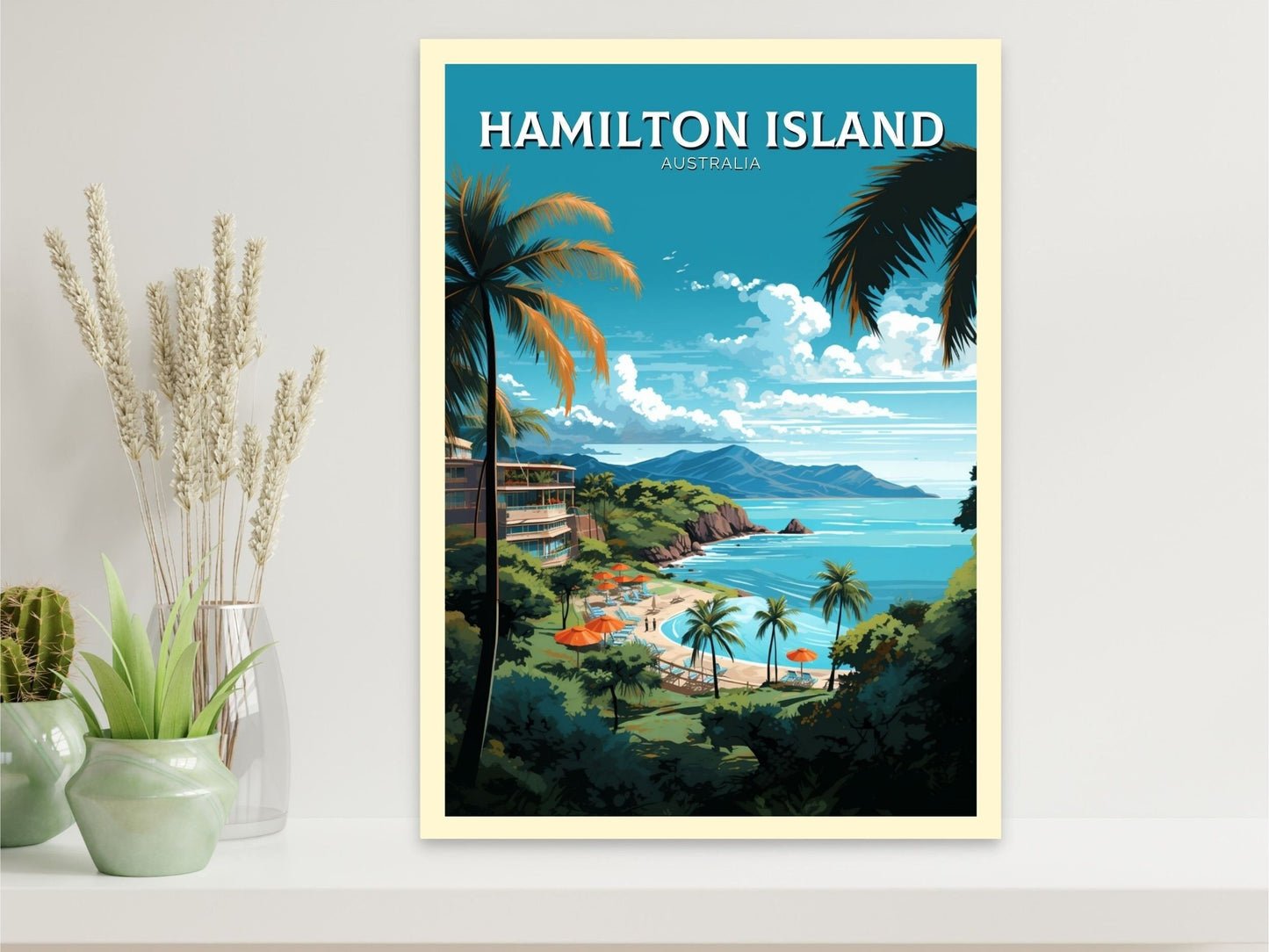 Hamilton Island Poster | Hamilton Island Travel Print | Australia Print | Australia Poster | Queensland Poster | Island Print | ID 632