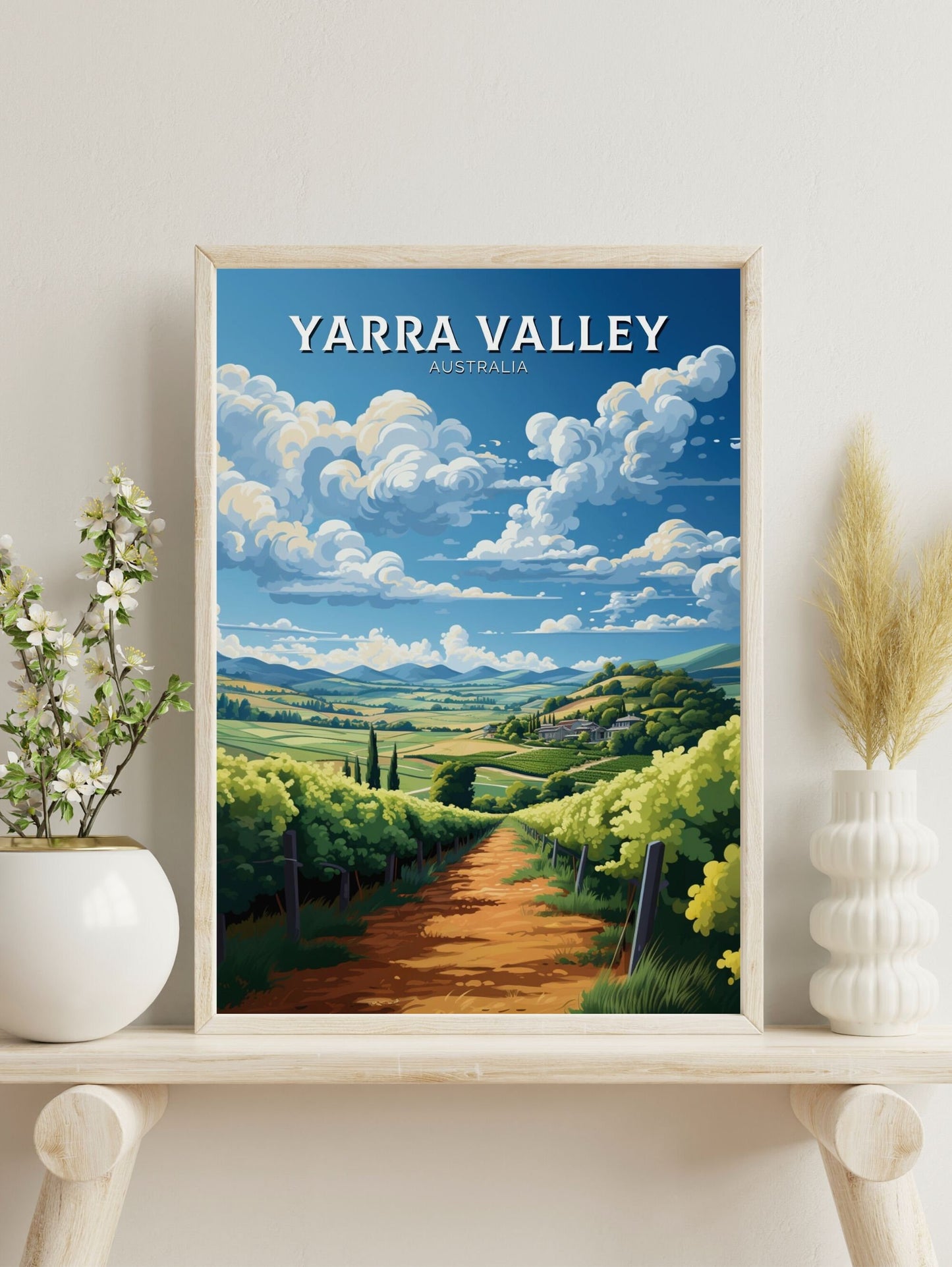 Yarra Valley Victoria Print | Yarra Valley Poster | Victoria Poster | Victoria Australia Wall Art | Yarra Valley Print | ID 636