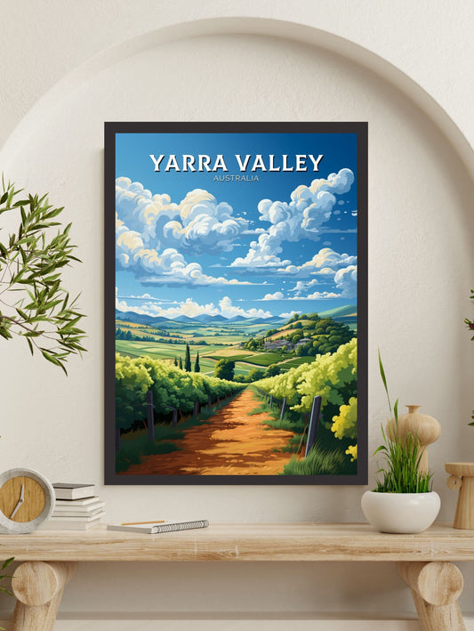 Yarra Valley Victoria Print | Yarra Valley Poster | Victoria Poster | Victoria Australia Wall Art | Yarra Valley Print | ID 636