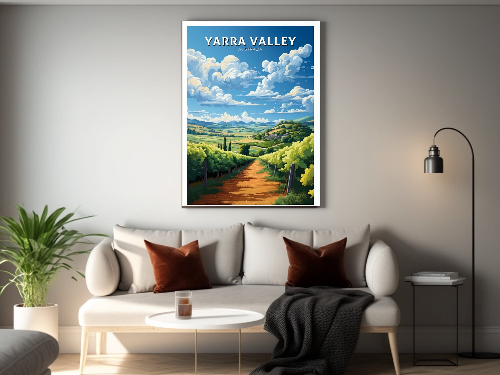 Yarra Valley Victoria Print | Yarra Valley Poster | Victoria Poster | Victoria Australia Wall Art | Yarra Valley Print | ID 636