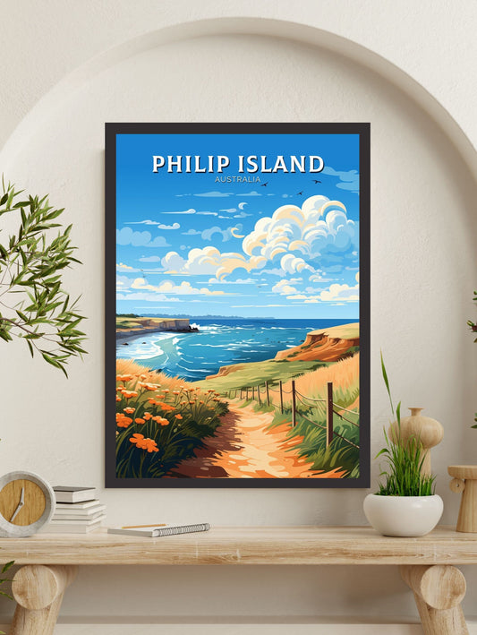 Philip Island Print | Philip Island Poster | Victoria Poster | Victoria Australia Wall Art | Victoria Print | Australia Poster | ID 635