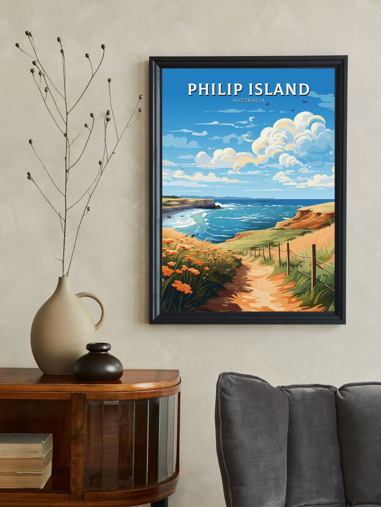 Philip Island Print | Philip Island Poster | Victoria Poster | Victoria Australia Wall Art | Victoria Print | Australia Poster | ID 635