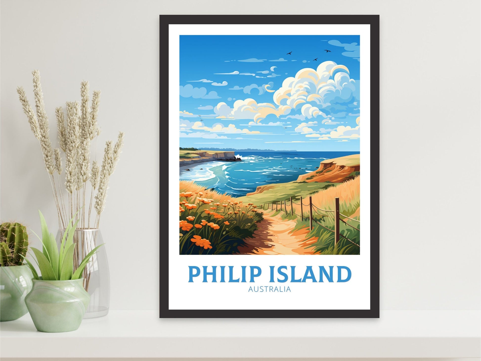 Philip Island Poster | Philip Island Print | Victoria Print | Victoria Australia Wall Art | Victoria Poster | Australia Print | ID 643