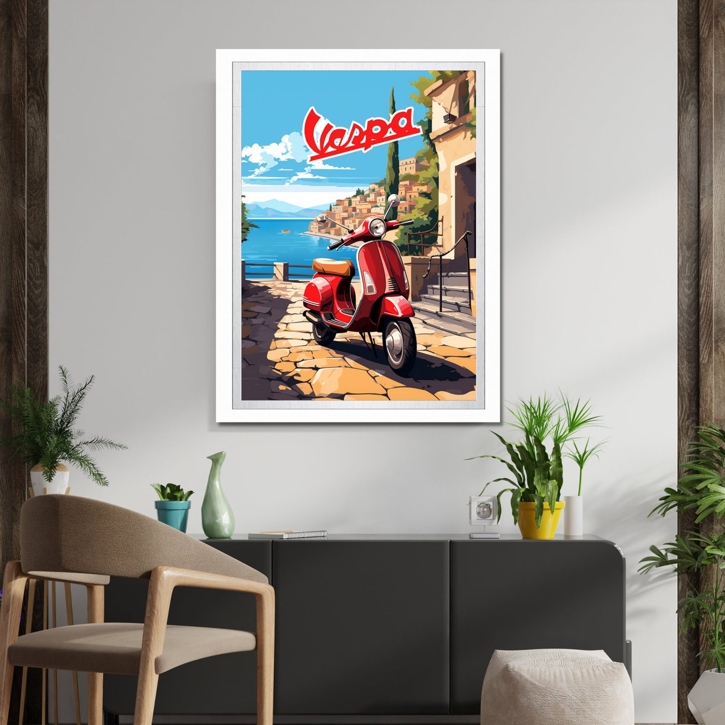 Vespa Scooter Print