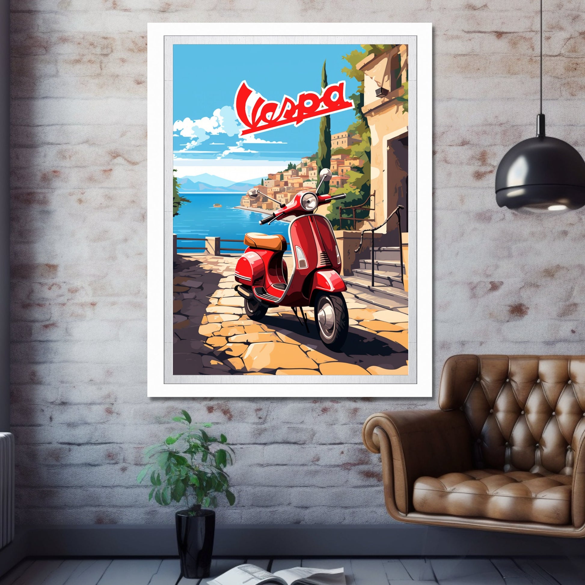 Vespa Scooter Print