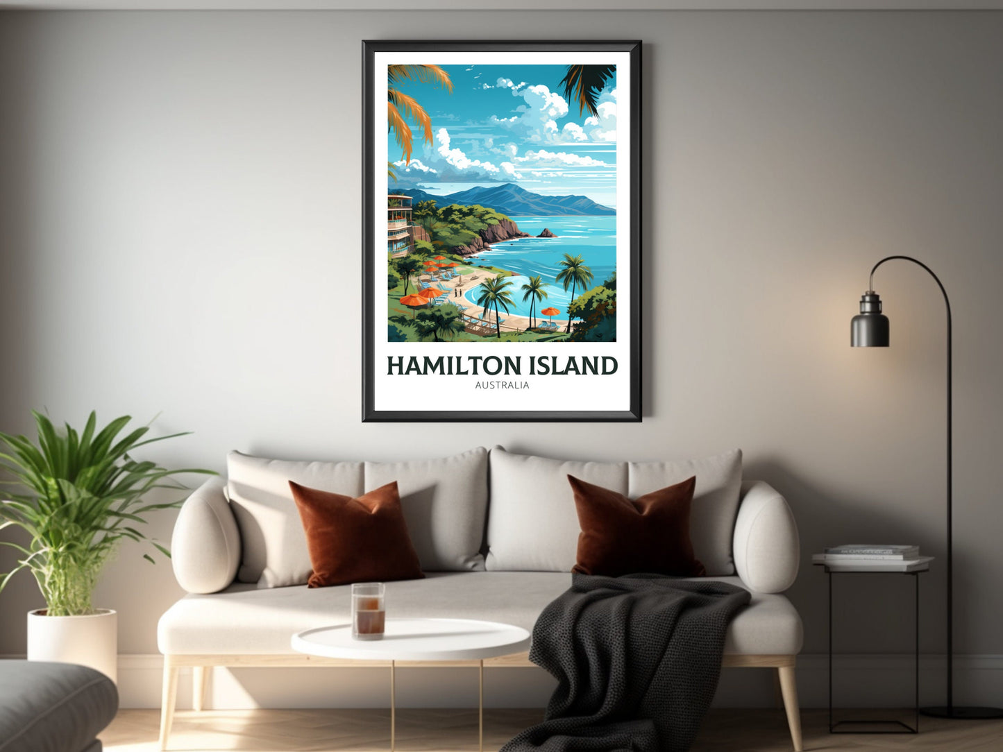 Hamilton Island Print | Hamilton Island Travel Poster | Australia Poster | Australia Print | Queensland Print | Island Poster | ID 637