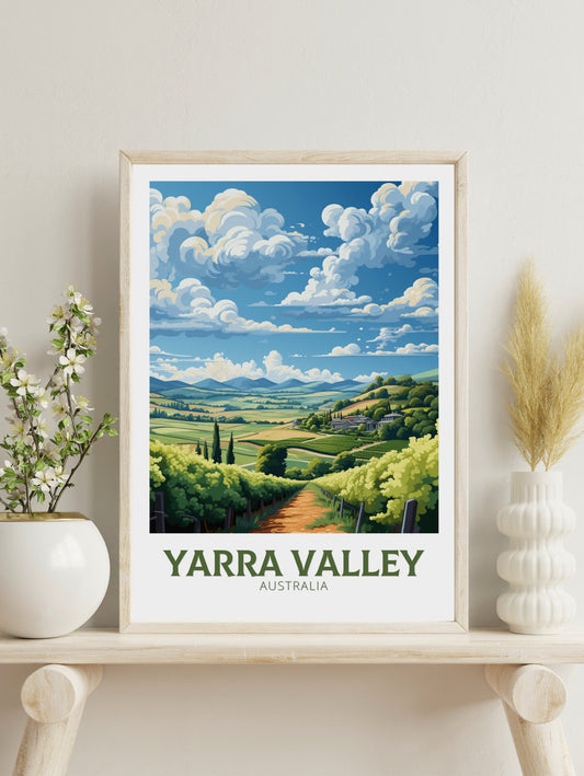 Yarra Valley Poster | Victoria Poster | Yarra Valley Print | Victoria Print | Victoria Australia Wall Art | Yarra Valley Poster | ID 638