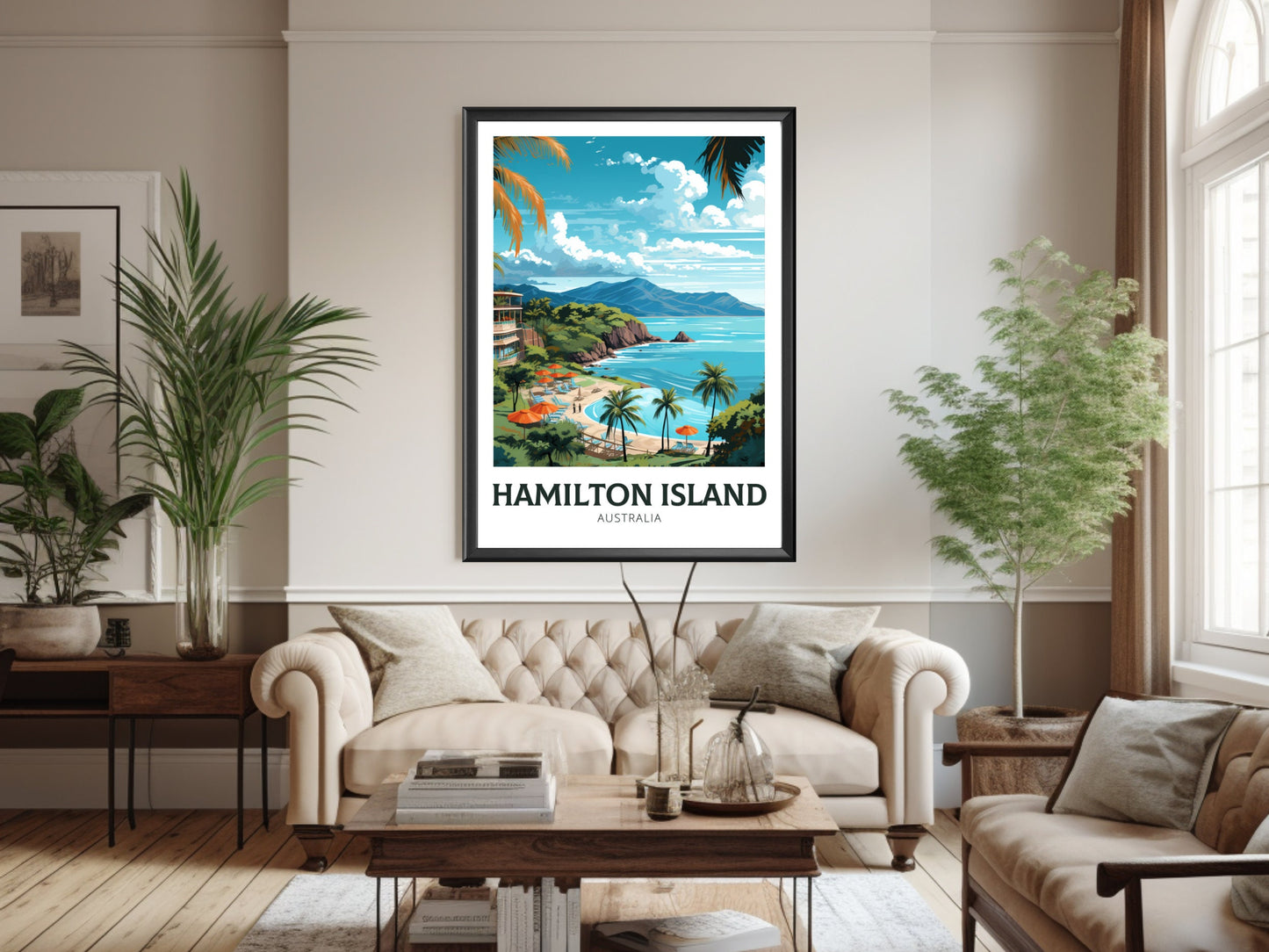 Hamilton Island Print | Hamilton Island Travel Poster | Australia Poster | Australia Print | Queensland Print | Island Poster | ID 637