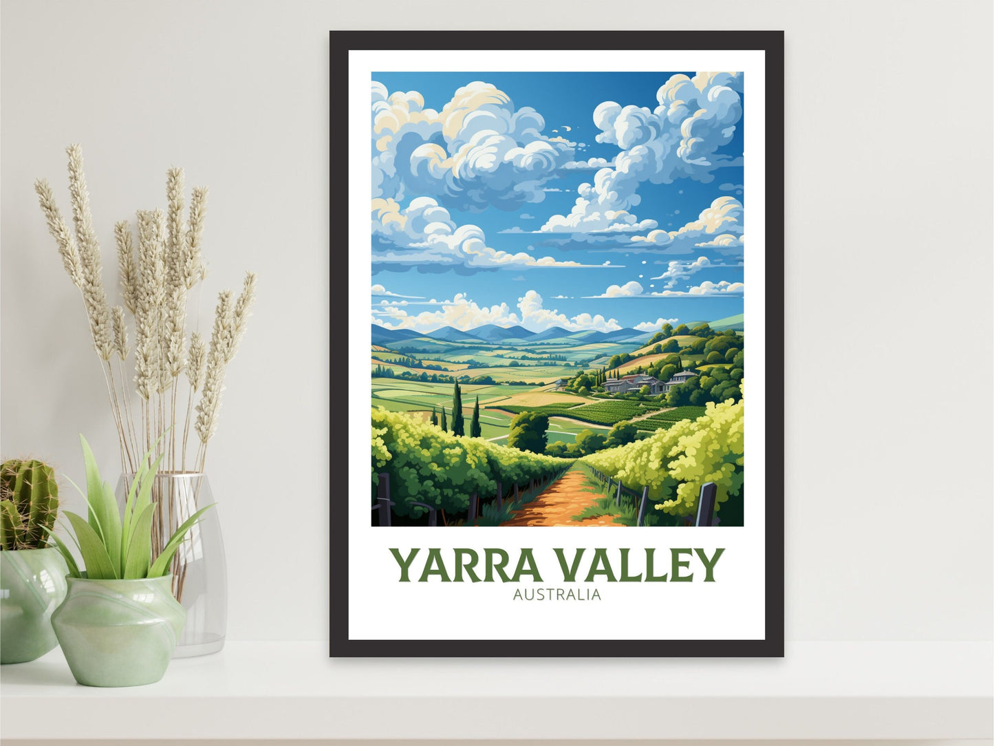 Yarra Valley Poster | Victoria Poster | Yarra Valley Print | Victoria Print | Victoria Australia Wall Art | Yarra Valley Poster | ID 638