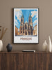 Prague Poster | Prague Illustration | Prague Travel Print | Prague Art | Czechia Print | Prague Home Decor | St. Vitus Cathedral | ID 651