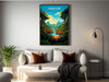 Amazon Forest Travel poster | Amazon Forest Print | Brazil Wall Art | Amazon Forest Brazil travel print | Housewarming gift | ID 644