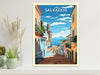 Salvador Travel Poster | Salvador Print | Brazil Wall Art | Salvador Brazil travel print | Housewarming gift | Salvador Wall Art | ID 671