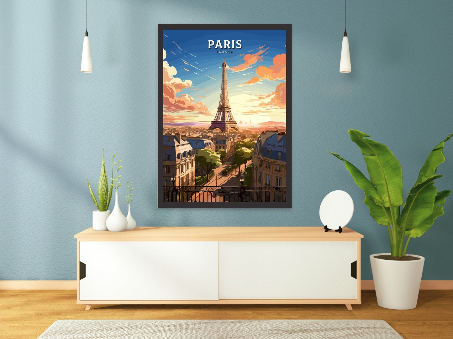 Paris Travel Print | Paris Illustration | Eiffel Tower Poster | Paris Art | France Print | Eiffel Tower Poster | Paris Affiche | ID 672