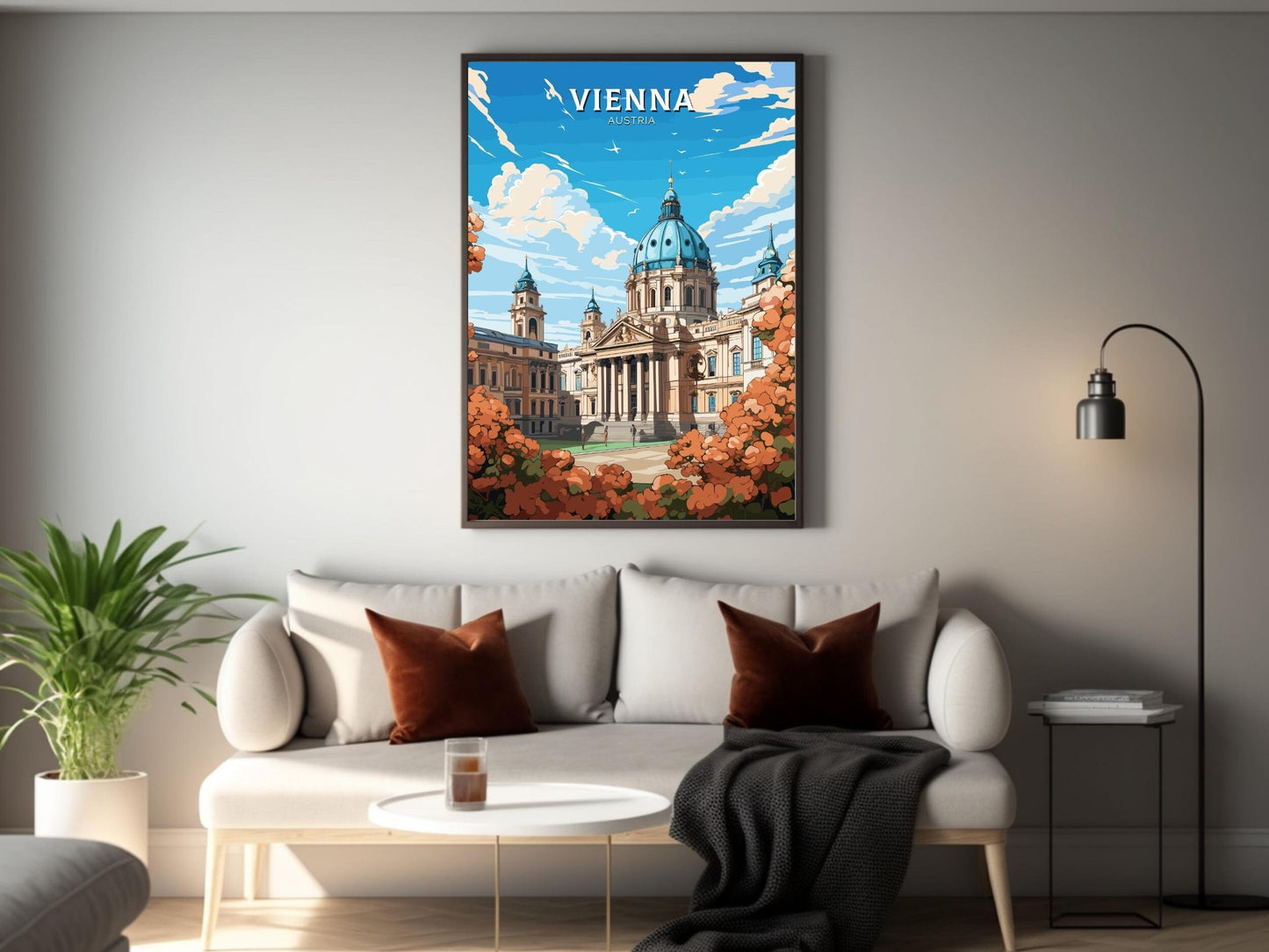 Vienna Travel Print | Vienna Art | Vienna Poster | Vienna Wall Art | Vienna Illustration | Vienna Home Decor | Hofburg Palace ID 663