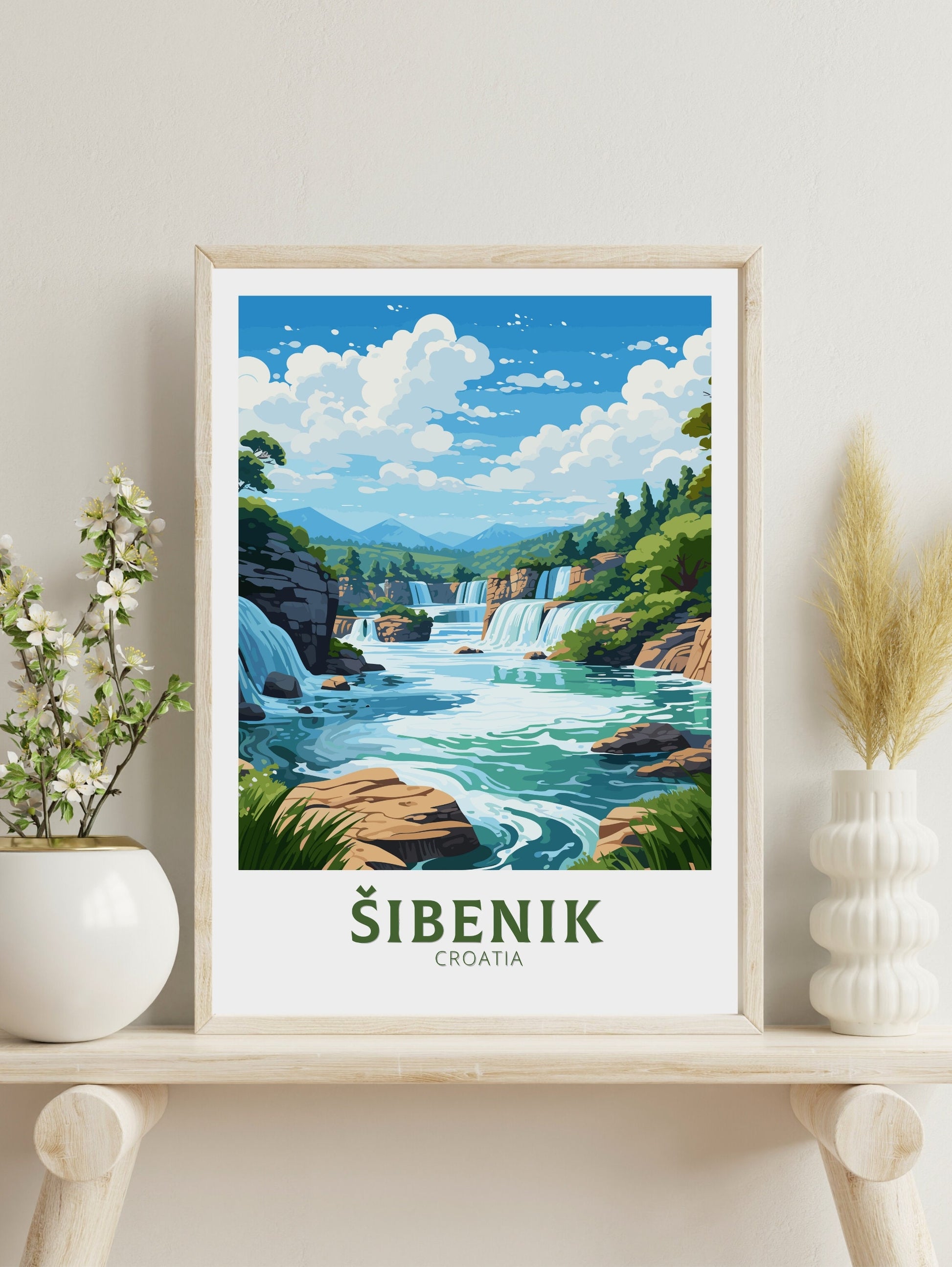 Sibenik Travel Poster