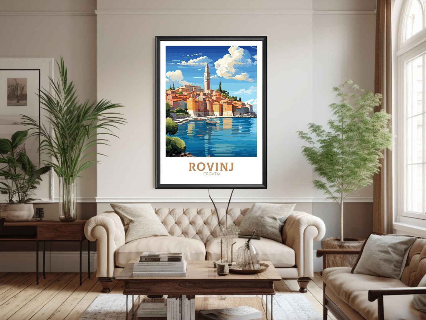 Rovinj Print | Rovinj Travel Poster | Rovinj Illustration | Rovinj Wall Art | Croatia Print | Rovinj Croatia Poster | ID 691