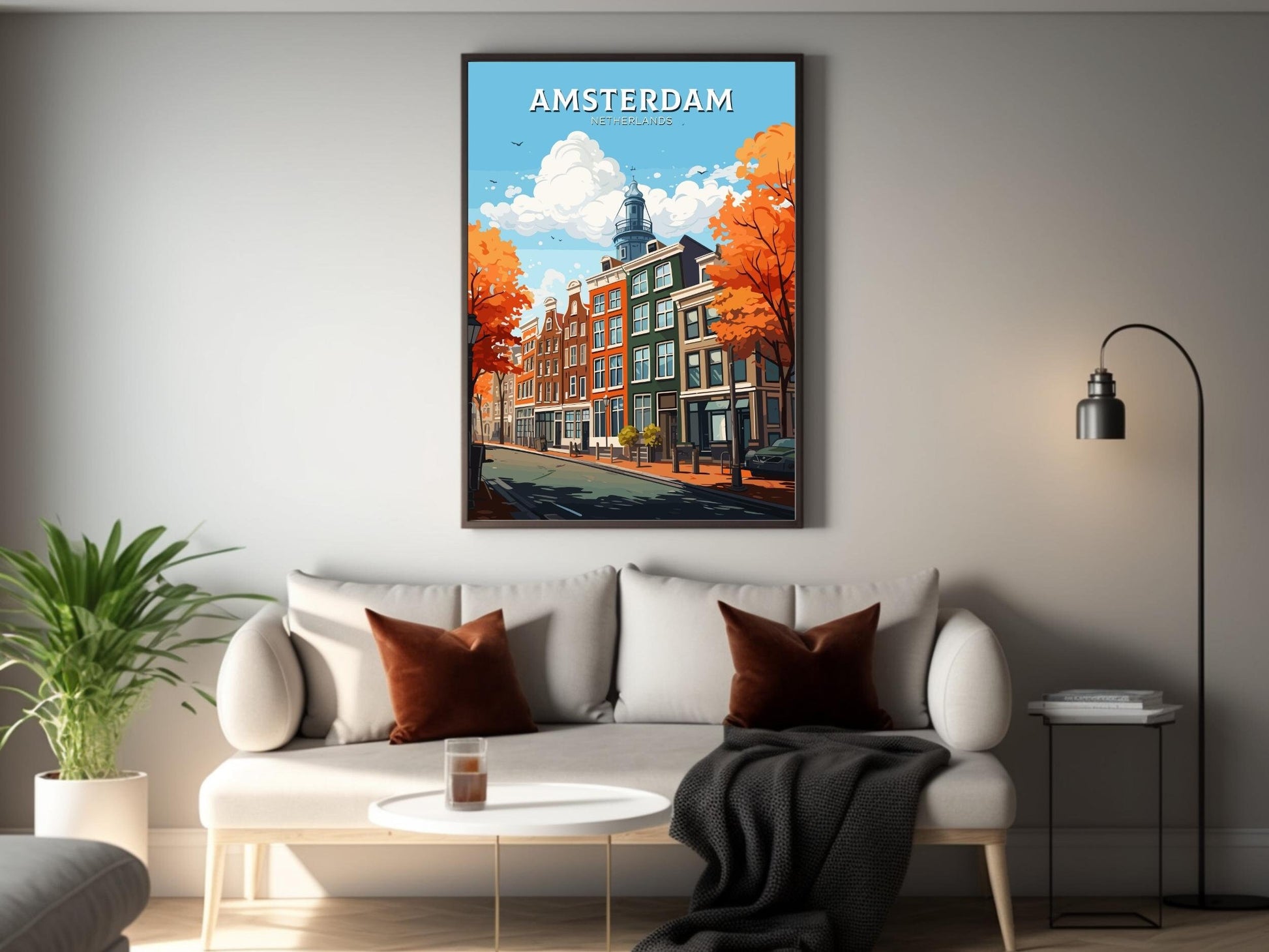 Amsterdam Print | Anne Frank House | Amsterdam Wall Art | Netherlands Print | Amsterdam Home Decor | Amsterdam Poster | ID 702