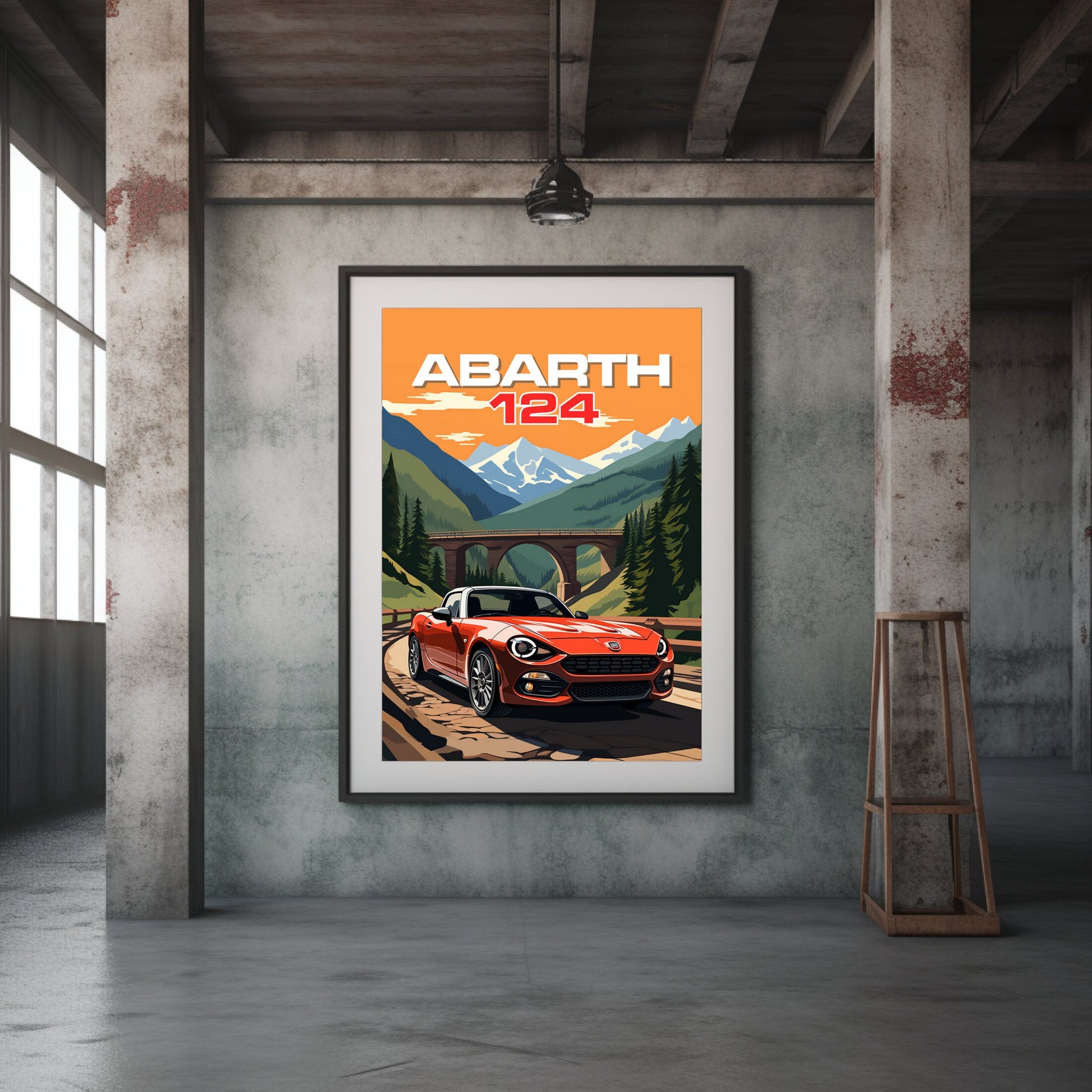 Abarth 124 Poster