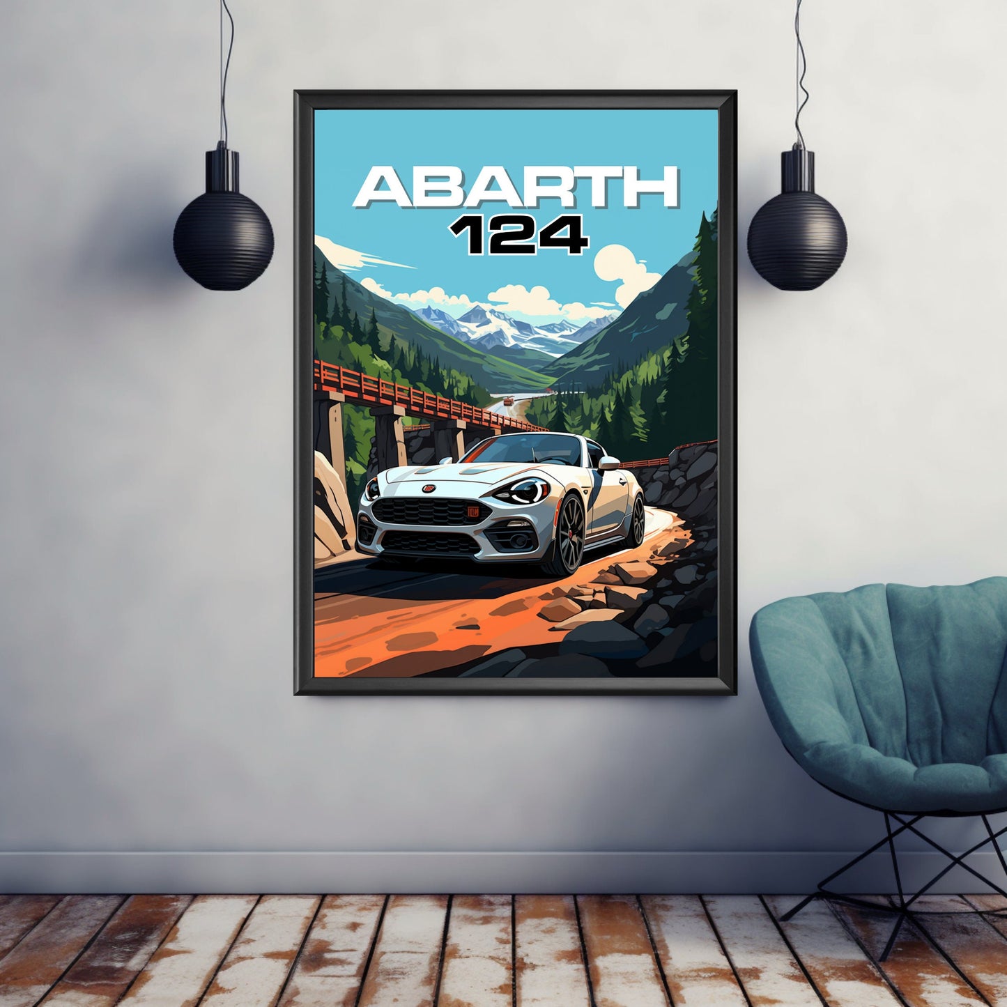 Abarth 124 Car Print