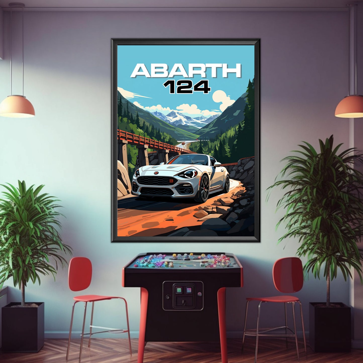 Abarth 124 Car Print