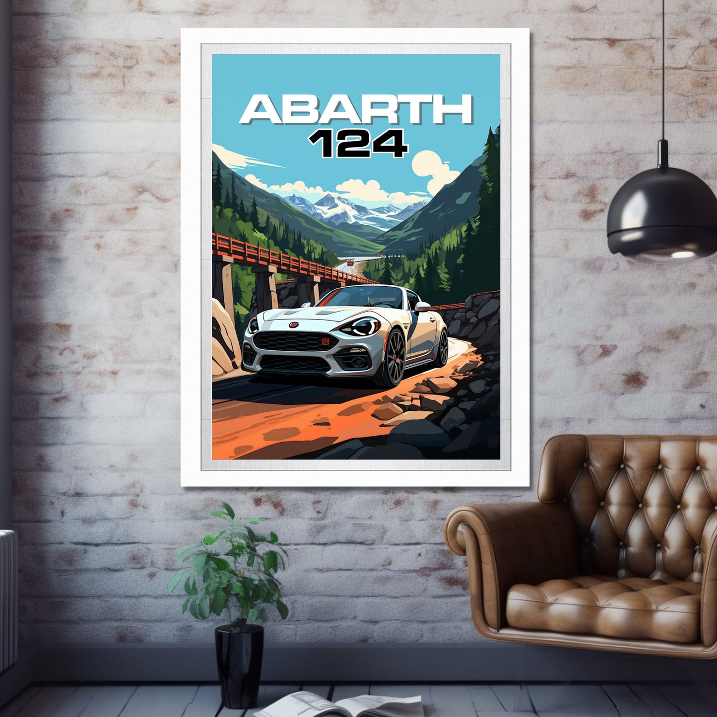 Abarth 124 Car Print