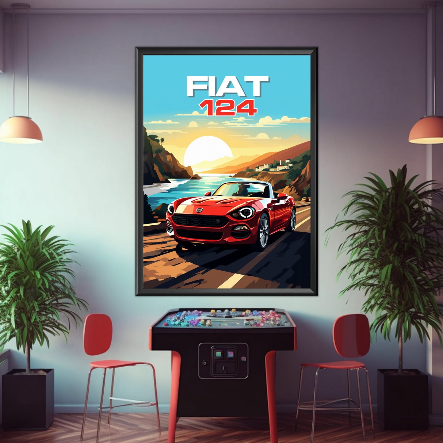 Fiat 124 Poster