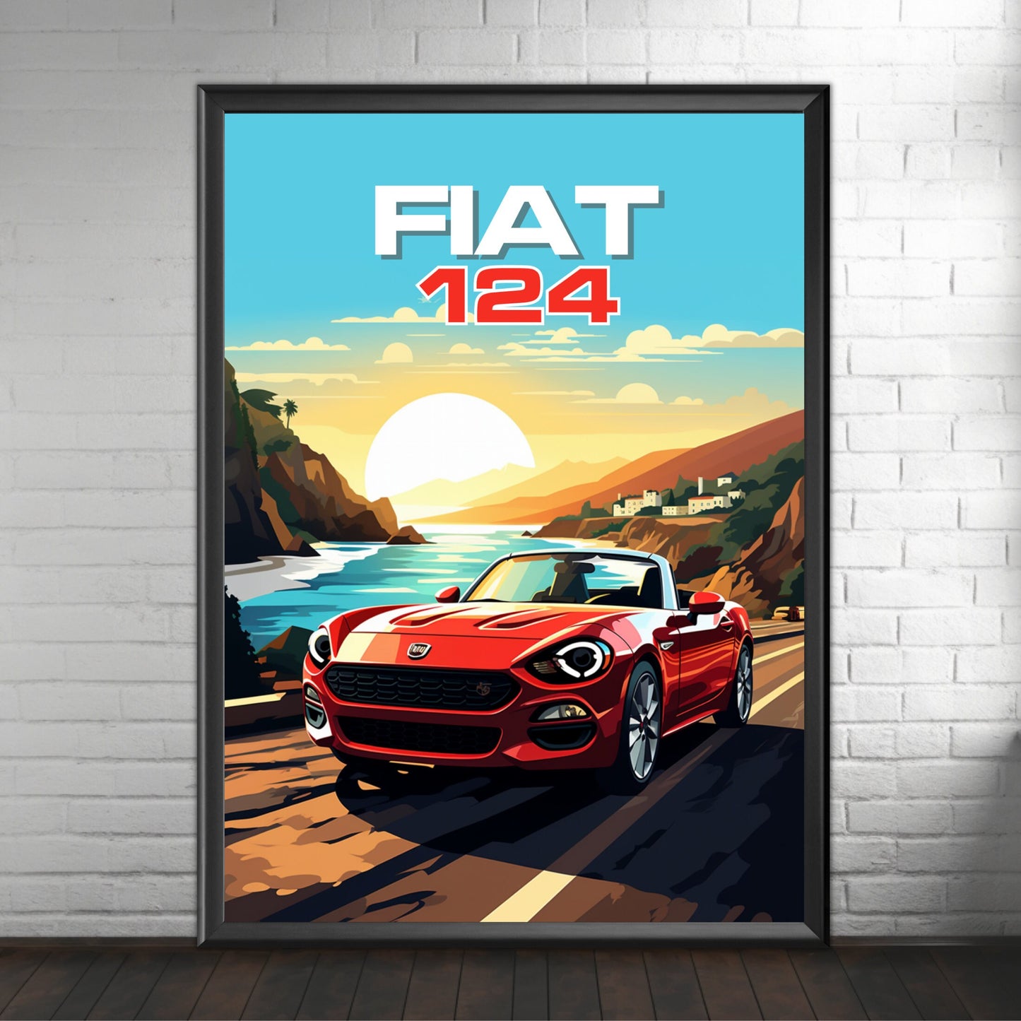 Fiat 124 Poster