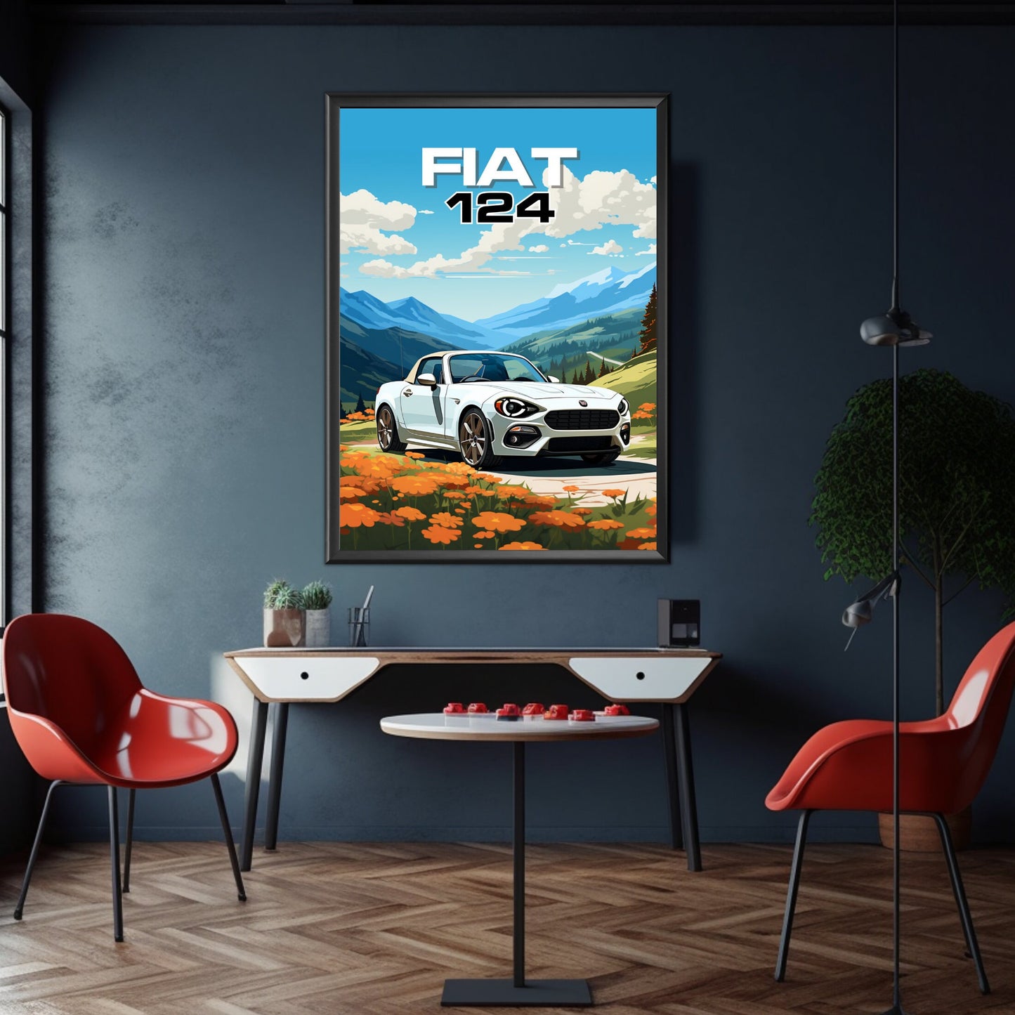 Fiat 124 Print