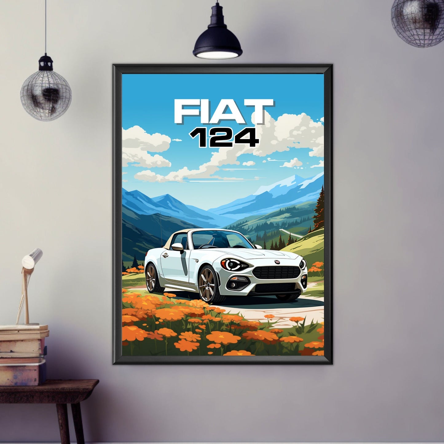 Fiat 124 Print