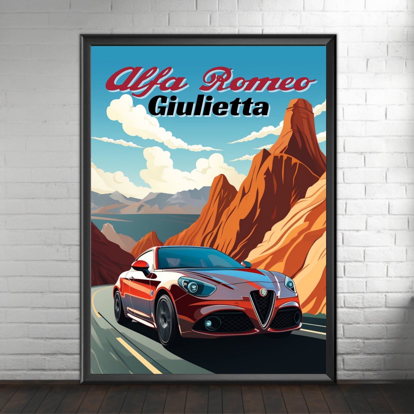 Alfa Romeo Giulietta Classic Car Poster