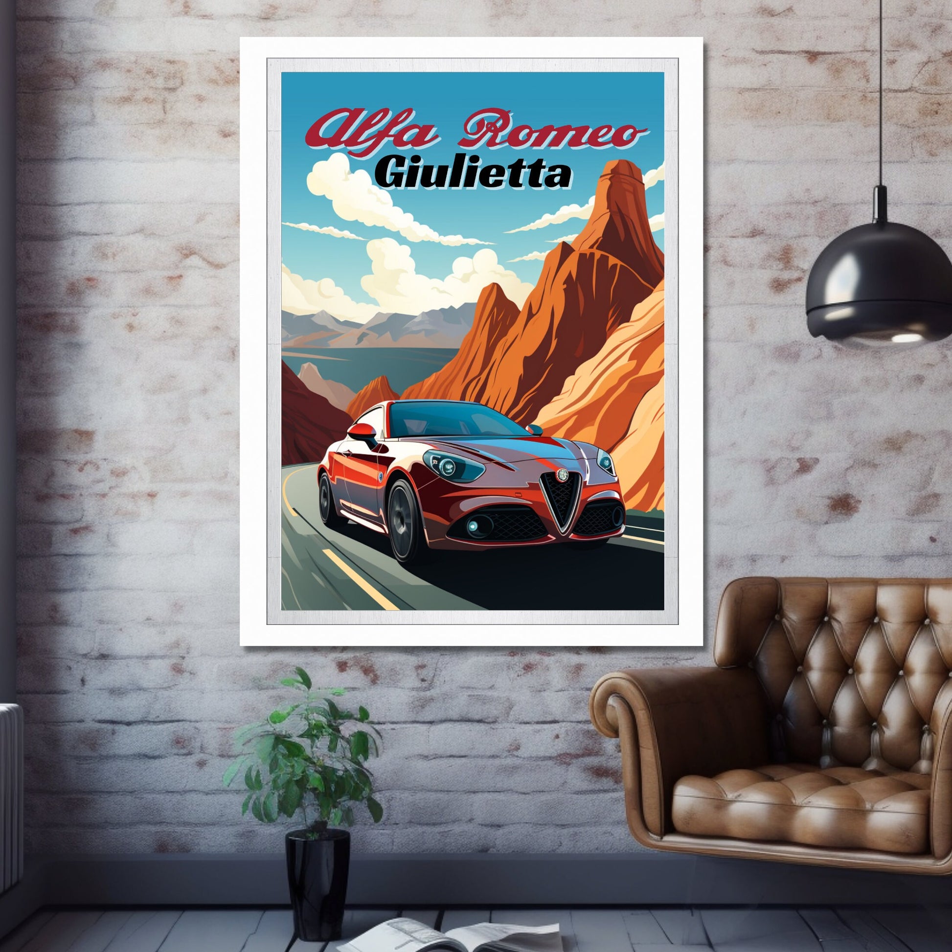 Alfa Romeo Giulietta Classic Car Poster