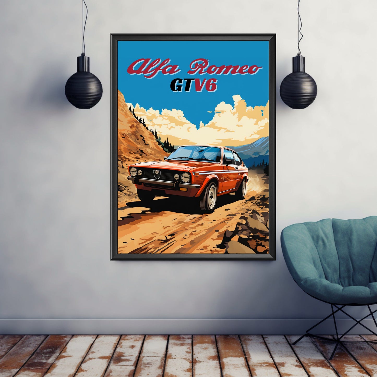 Alfa Romeo GTV6 Poster