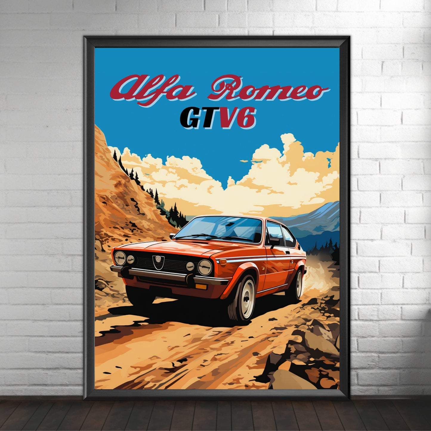 Alfa Romeo GTV6 Poster