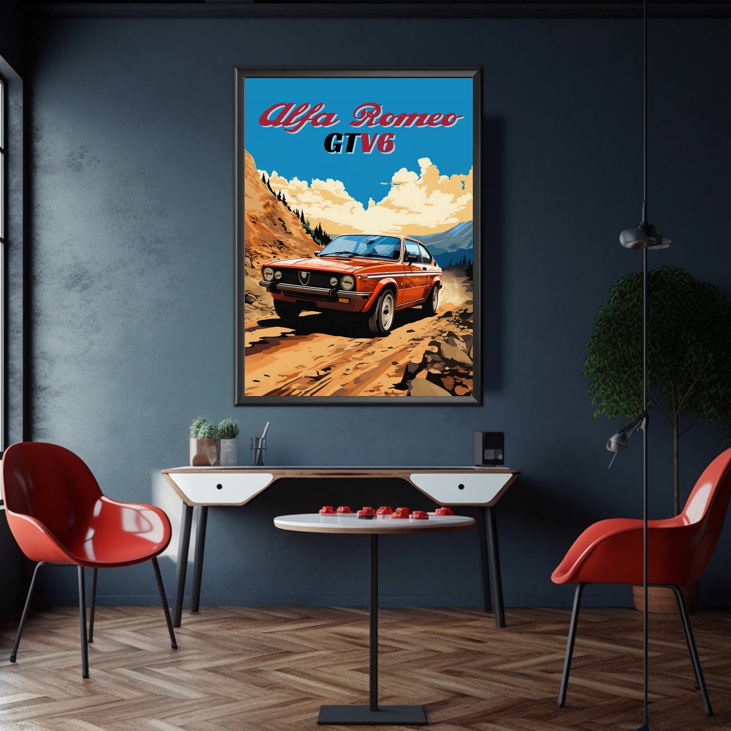 Alfa Romeo GTV6 Poster