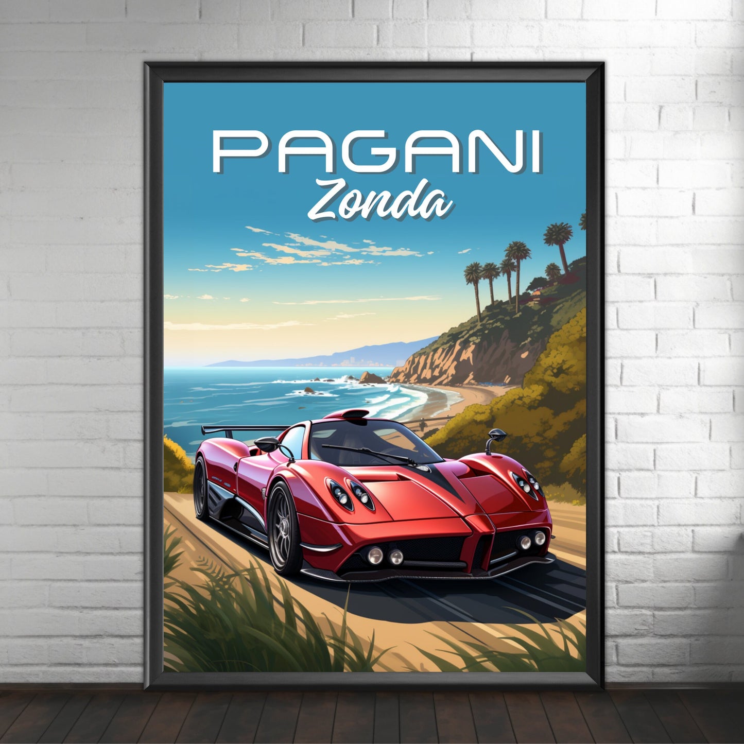 Pagani Zonda Poster