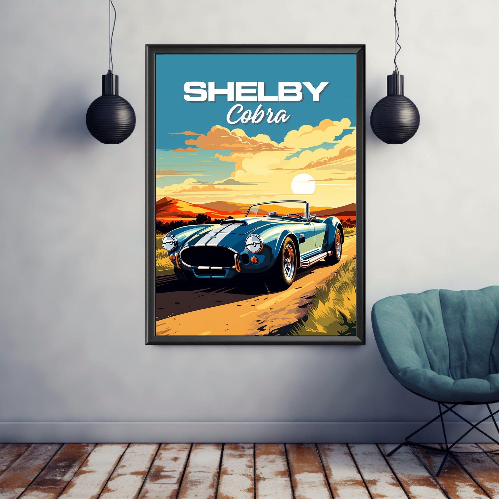 1960s Shelby Cobra Poster