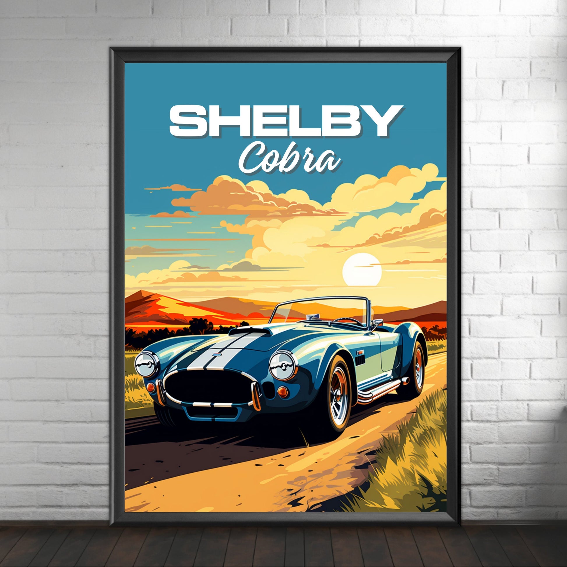 1960s Shelby Cobra Poster