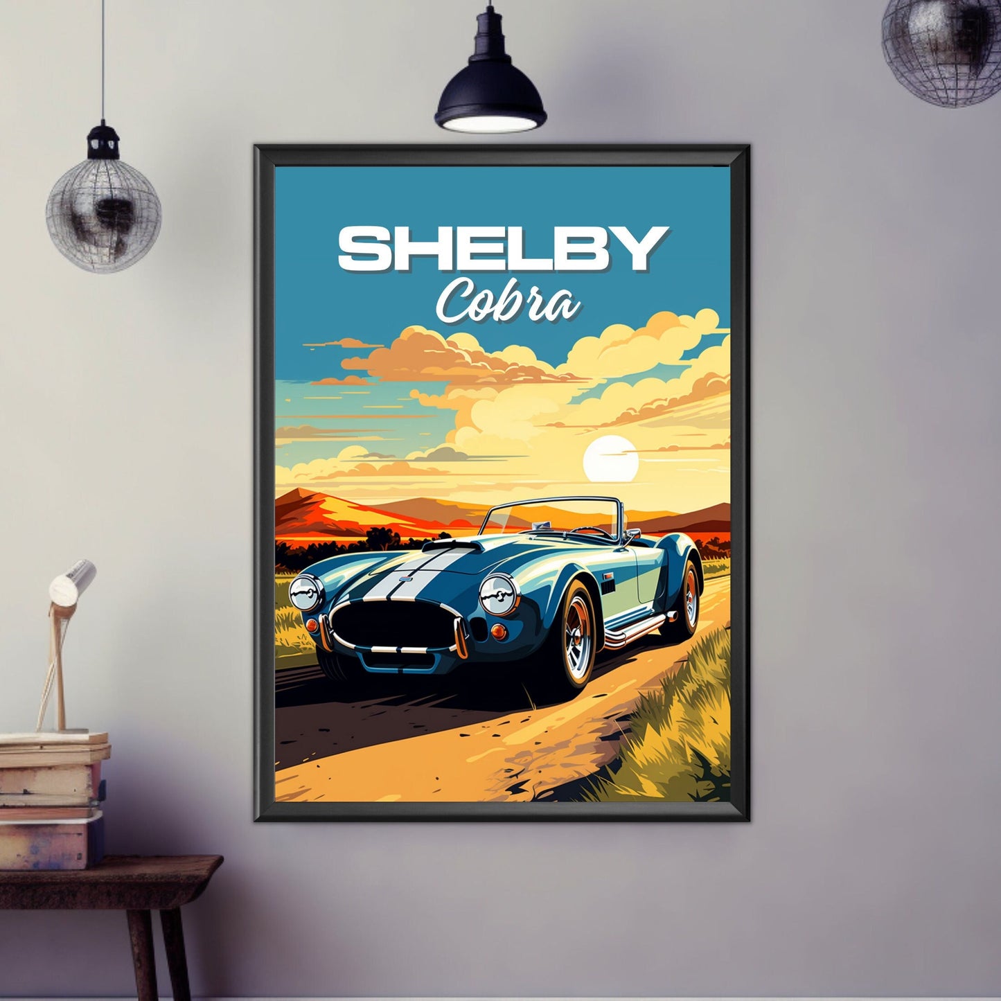 1960s Shelby Cobra Poster