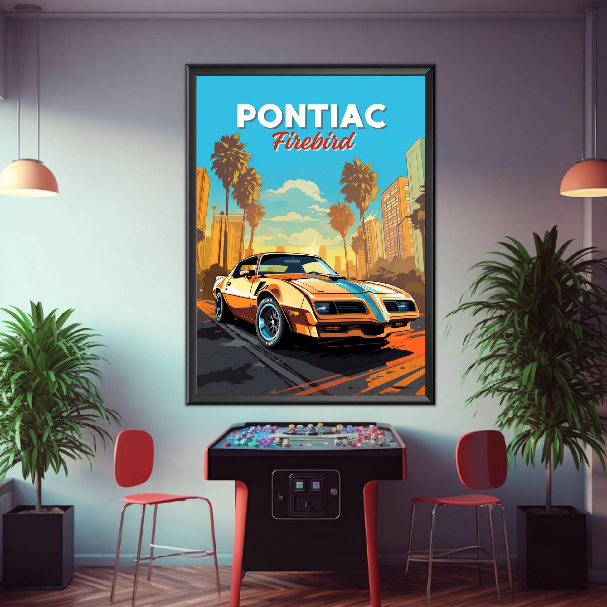 Pontiac Firebird Print, Car Art