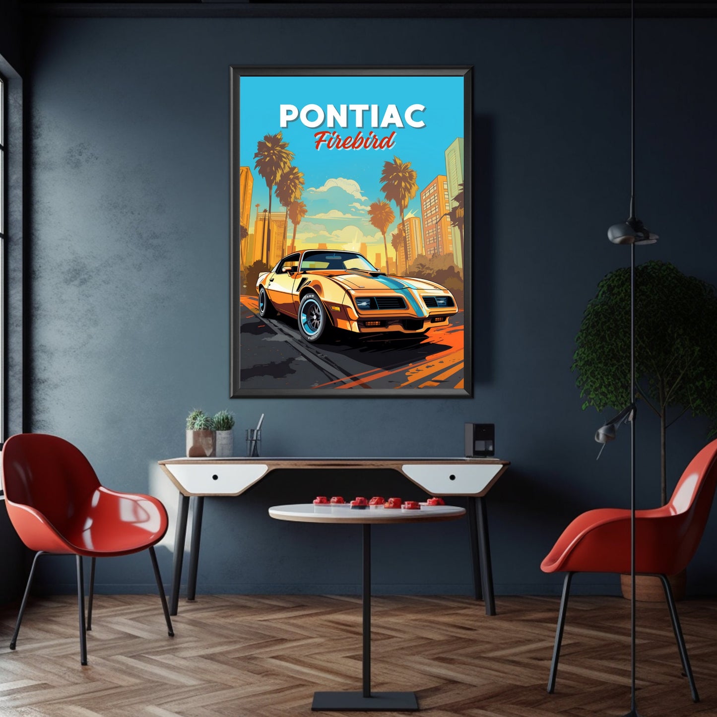 Pontiac Firebird Print, Car Art