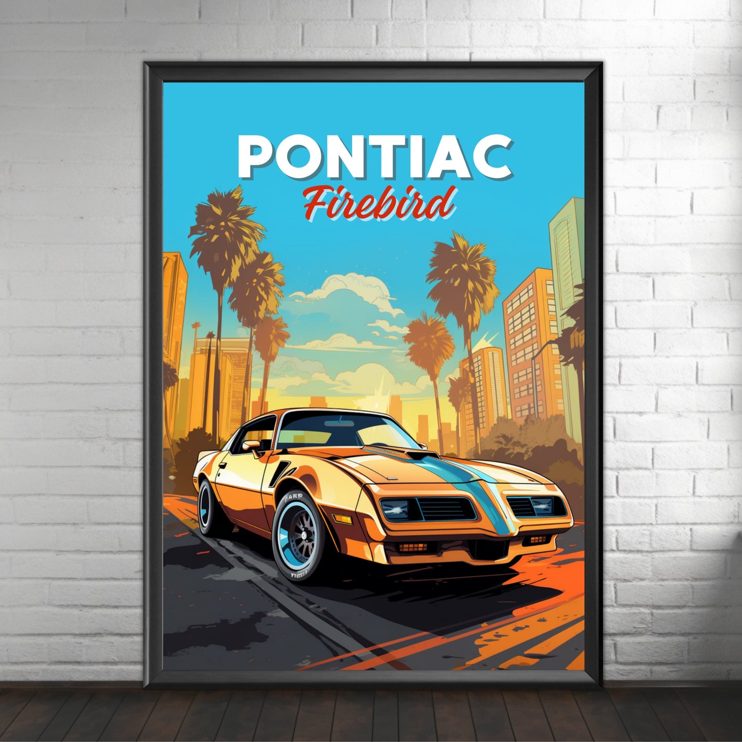 Pontiac Firebird Print, Car Art