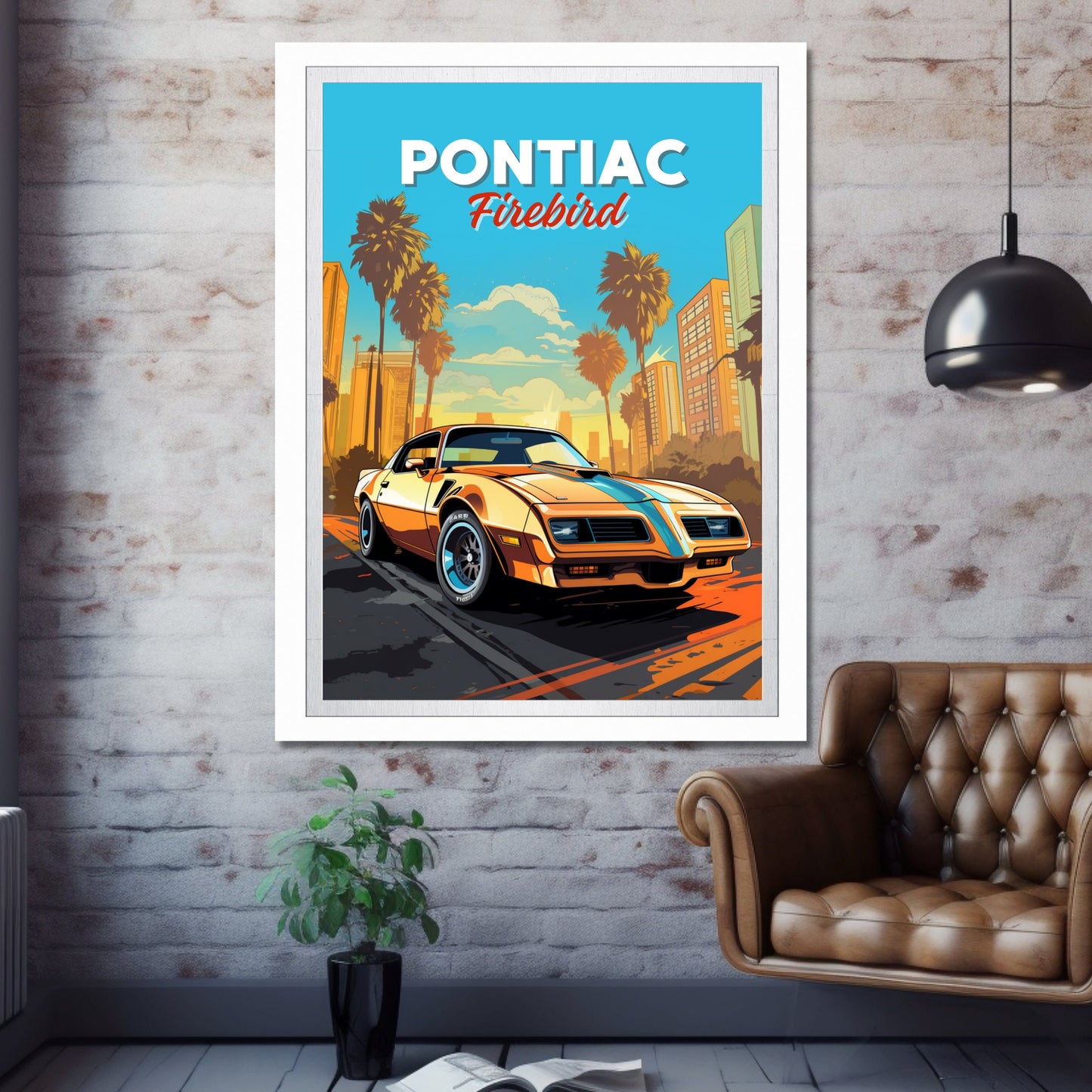 Pontiac Firebird Print, Car Art