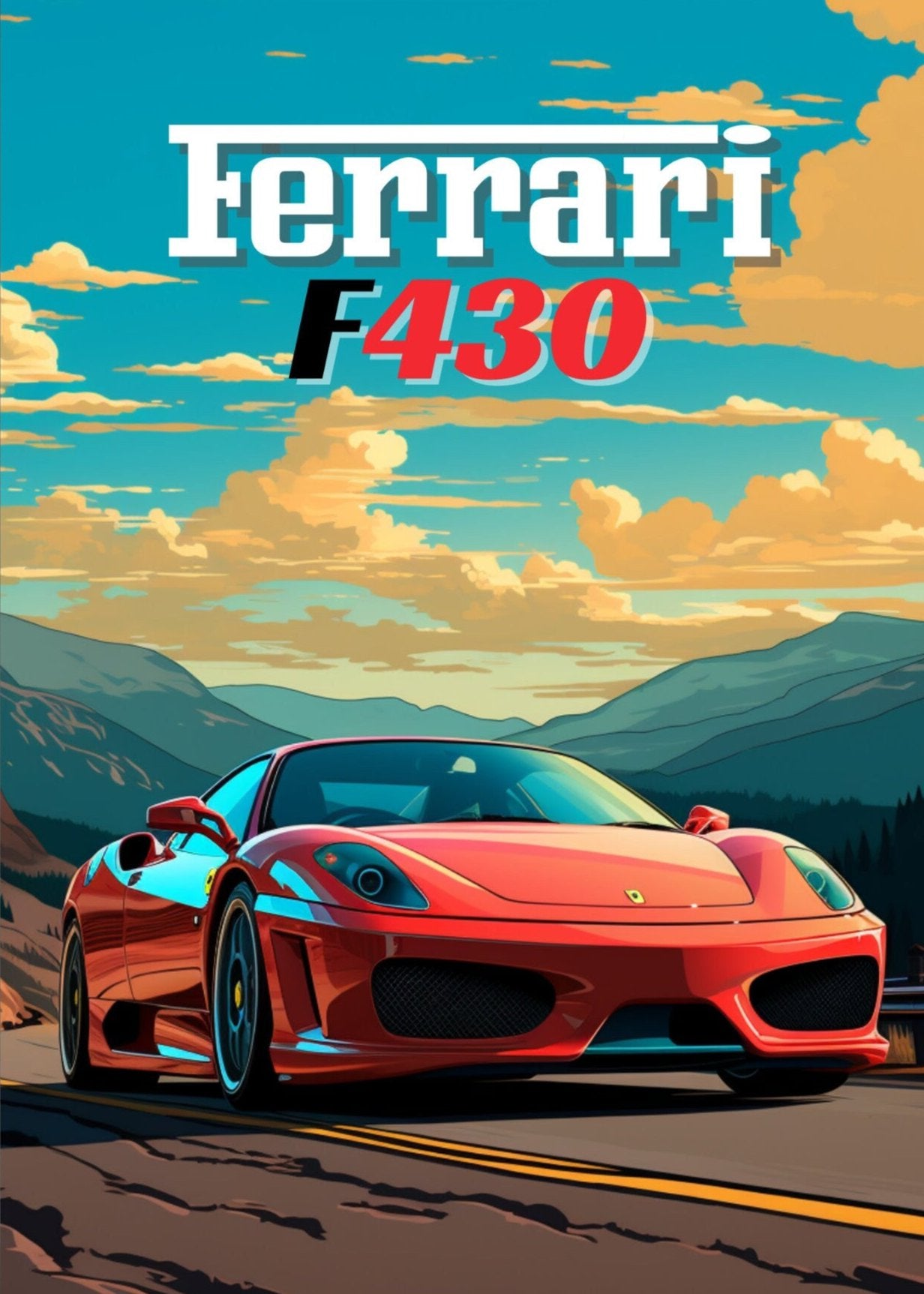 Ferrari F430 Car Print